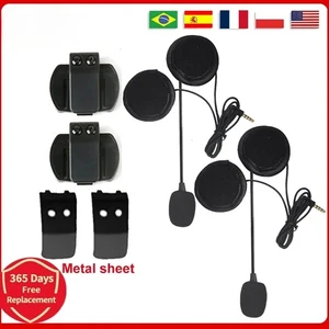 3.5mm Audio Plug Microphone Speaker Headset And Helmet Intercom Clip for V4 V6 - Picture 1 of 24