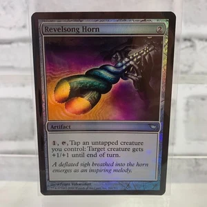 2008 Magic The Gathering: Shadowmoor Revelsong Horn Foil 261/301 - Picture 1 of 2