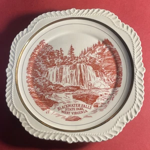 BLACKWATER FALLS STATE PARK, WV, Monarch Dinnerware Co.,  8 Inch Plate - Picture 1 of 3