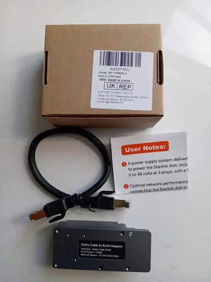 Starlink Dishy V2 to RJ45 Adapter, Starlink Ethernet Adapter Kit with Ethernet - Image 1 of 4