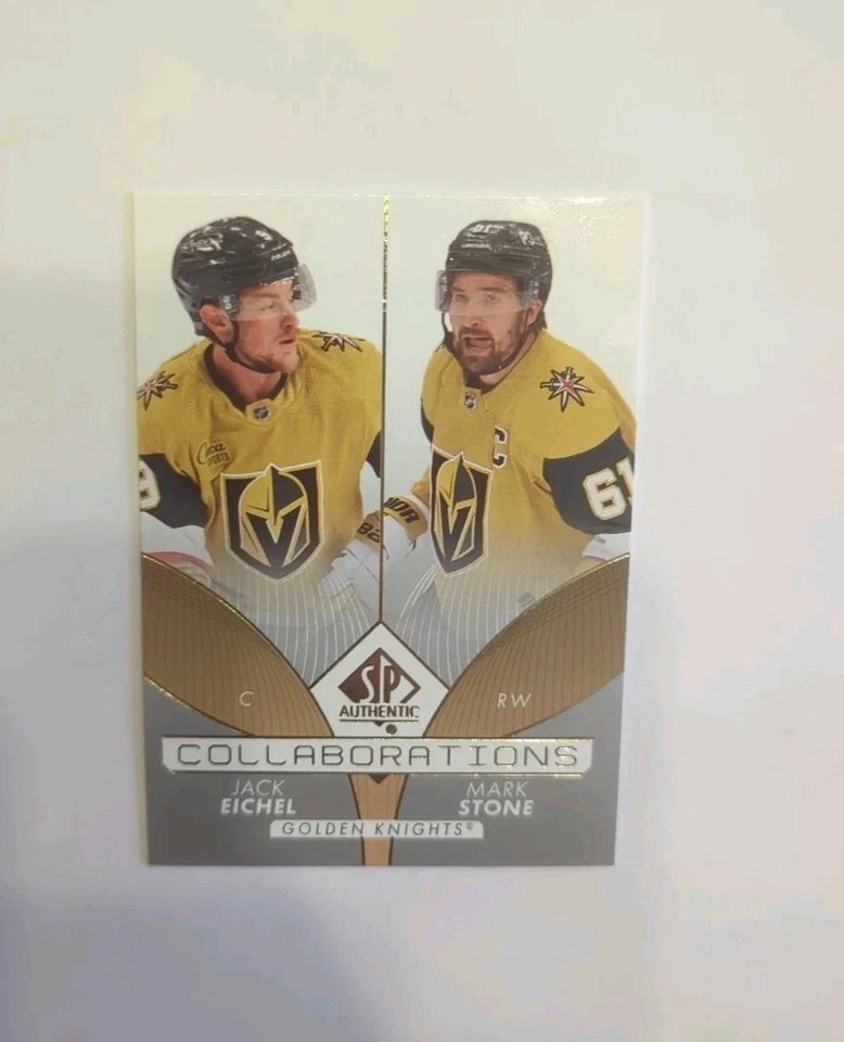 Jack Eichel Mark Stone 2022-23 Upper Deck SP Authentic Collaborations  #C-9 - Image 1 of 2