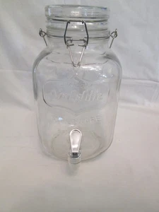 Dispensador de bebidas de vidrio de 1 galón para cristalería Yorkshire con boquilla para verter - Imagen 1 de 6