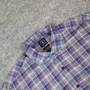 Johnnie-O Button Down Shirt Men's XL Blue Top Shelf Flannel Plaid - Picture 1 of 11