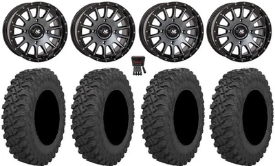 High Lifter HL25 15" Wheels Dt 33" Pro Runner Tires Kawasaki Mule Pro FXT KRX / Foto 1 de 4