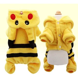 여New Deluxe Pikachu Pokemon Pet Dog Cat Winter Warm Clothes PuppyCostume Hoodie´ - Picture 1 of 13