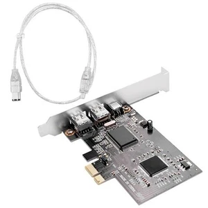 1X(Scheda Controller PCI Express X1 PCI-e FireWire 1394A IEEE1394 Nera per 2305 - Foto 1 di 1