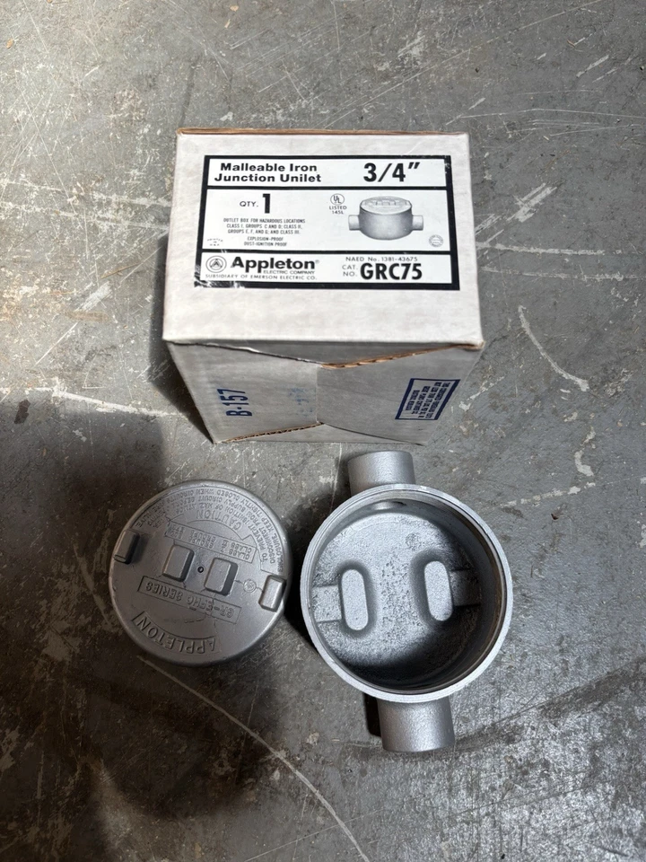 Appleton GRC75 Exp Proof Conduit Outlet Box 3/4 Gr Type C 1 PC
