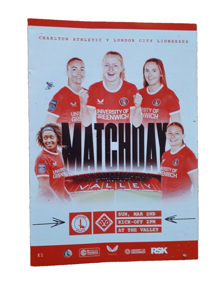 Charlton Athletic Women v London City Lionesses - FAWC -02.03.25 - Image 1 of 1