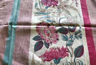 NWT Yves Delorme F/Q Duvet Cover French Country Floral Reverse Rubino Red Sateen - Image 1 of 4