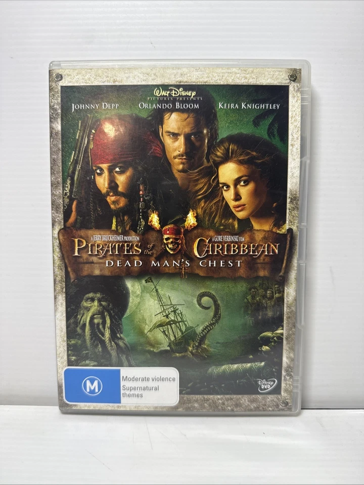 Pirates of the Caribbean-Dead Man's Chest (DVD, 2006) Region 4 Like New (S1) - image 1 of 1