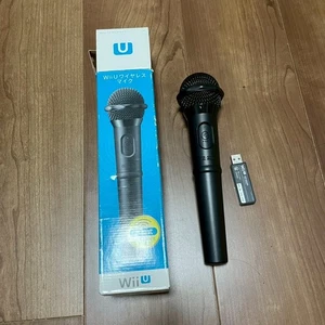 Nintendo Official wii U Wireless microphone +adapter WUP-020 working - Picture 1 of 9