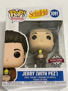 Funko Pop! Seinfeld 1091 JERRY CON PEZ Edición Especial + Protector Pop - Imagen 1 de 10