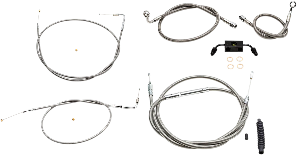 Kit de cable/línea de freno para manillar LA CHOPPERS - 12" - 14" Ape Hanger Sportster XL Foto 1 de 1