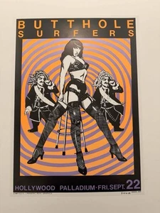 KOZIK BUTTHOLE SURFERS BETTY PAGE POSTER CONCERTO ROCK FIRMATO - Foto 1 di 2