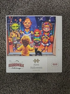 Boardwalk 500 Teile Puzzle Alien Halloween vollständig - Bild 1 von 4