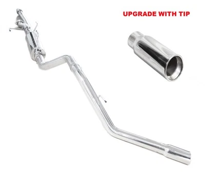 3"SS Catback Exhaust fit 2009-2021 Toyota Tundra Crew Cab 4.6L 5.7L V8 with Tip - Image 1 of 4