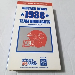 Chicago Bears Season Highlights VHS 1988 NFL Team Champions At Heart - Picture 1 of 3