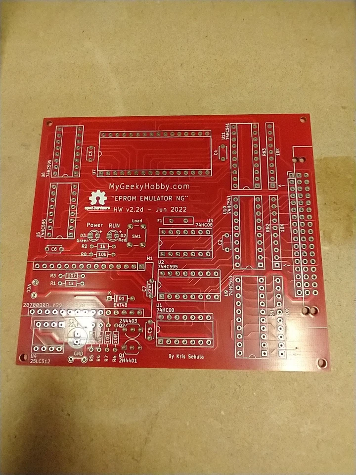 Emulador EPROM de PCB desnudo v2.2d Foto 1 de 1
