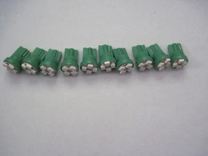 10 piezas Bombilla LED verde T10 168 194 W5W 4-3528 SMD - Imagen 1 de 6