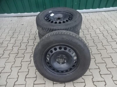 Original VW Tiguan II Stahlfelgen Winterreifen 215/65R17 Winterräder 4-7mm - Bild 1 von 4