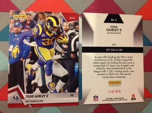 Todd Gurley II #2 Rams RB MVP 2018 / 2019 Panini Instant First Team All-Pro - Picture 1 of 1