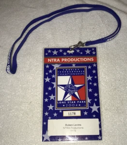 NTRA Lone Star Park Championships 2004 VIP TV Press Pass Media Ticket Stub Badge - Picture 1 of 2