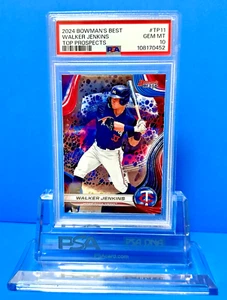 Walker Jenkins PSA 10 ! #TP-11 (RC) 2024 Bowman's Best - Top Prospects - Picture 1 of 2