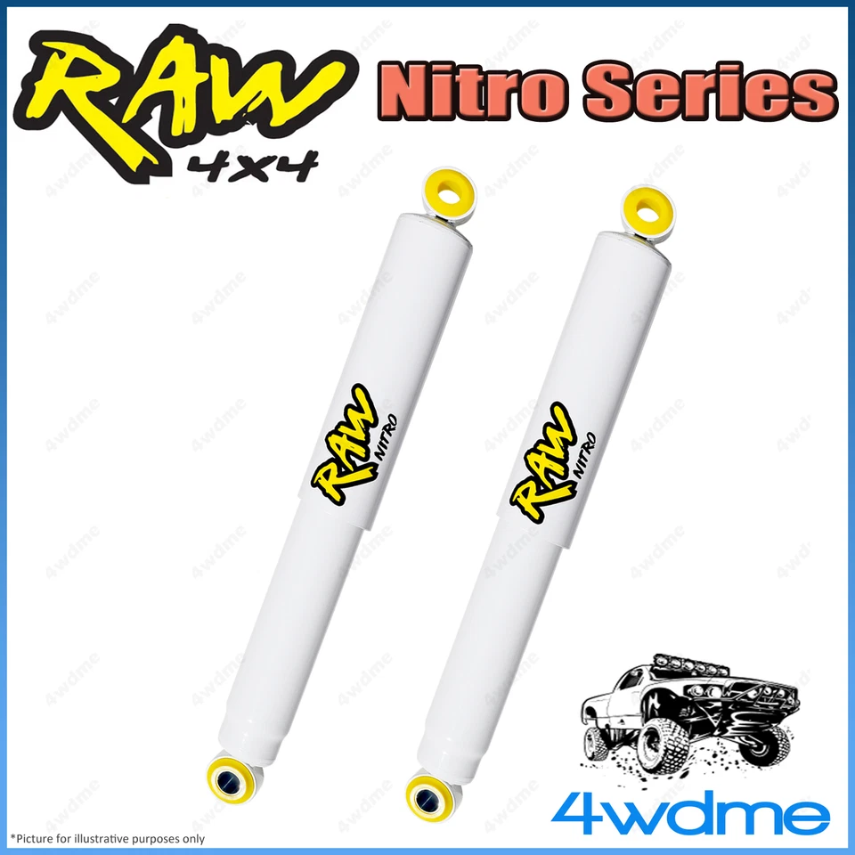 Ford Courier PC PD PE 4WD RAW Front Nitro Gas Shock Absorbers 2" 0-50mm Lift  - image 1 of 1