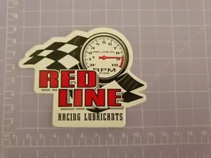Red Line Racing Lubricants Sticker 11cm x 8cm approx As per image - Foto 1 di 1
