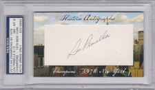 Lou Pinella New York Yankees 2012 HA Champions PSA DNA Auto 8 1969 AL ROY 3t WS