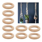 30Pcs Wooden Ring Beech Wood Craft Wood Ring Accessory For Home Decor(6.5cm) DXS
