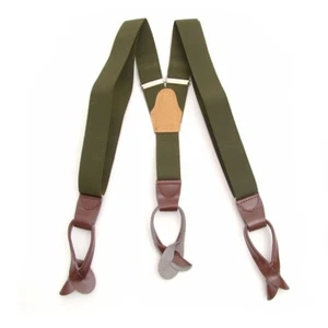 Original Czechoslovakia Army Pants Suspenders - Nice New Condition Unused - Picture 1 of 2