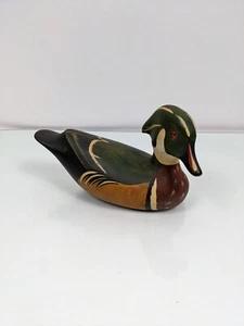 Drake original de fábrica de pájaros de madera tallado a mano en EE. UU. 10x4x5 - Imagen 1 de 12