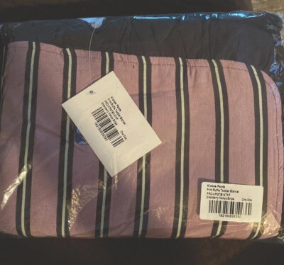 KICKEE PANTS NATURAL PRINT RUFFLE TODDLER BLANKET SIZE: 40" x 60"  NWT Foto 1 de 2