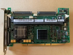 Tarjeta adaptadora controladora host RAID Dell J4717 LSI Logic SCSI 320-2E Perc 4 PCI-X - Imagen 1 de 2