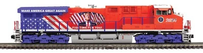 MTH 20-21935-1 Trump MAGA #2024 ES44AC PS3 LEDs Diesel Locomotive O NEW - Image 1 of 4
