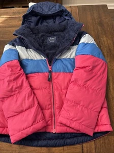 Kids' L.L. Bean's Down Jacket, Colorblock Medium 10-12 - Picture 1 of 4