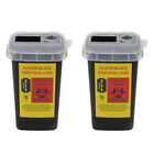 2 Stück Kunststoffklinge Aufbewahrungsbox Safe Bank für Friseursalon Werkzeug