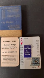 Rare Russell Playing Card Co Self Teaching Playing Cards By Ely Culbertson 1932 - Picture 1 of 5