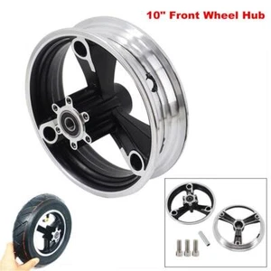 10" Scooter Motorcycle Moped Aluminium Alloy Front Wheel Hub w/ Disc Brake Rim - Picture 1 of 8