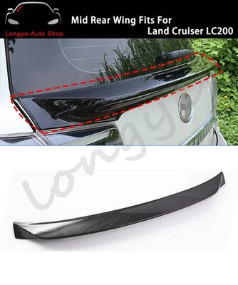 Rear Trail Spoiler Rear Wing Fits for Land Cruiser LC200 J200 2016-2021 Black - Imagem 1 de 3