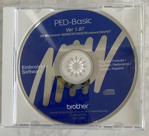 Brother PED-Basic Embroidery Design Software Version 1.0 CD-ROM Only - Picture 1 of 3