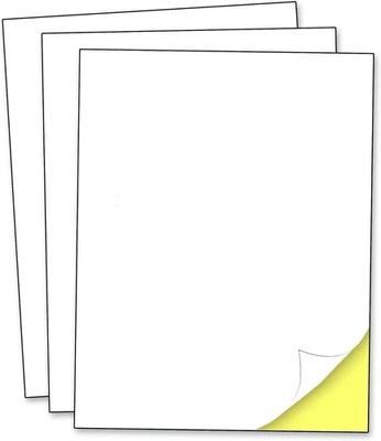40 Sheets - Sticker Paper for Printer, Printable White Labels for Inkjet and Las - Image 1 of 4