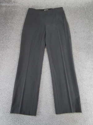 Pantalones de vestir Armani Collezioni para mujer 8 grises cremallera lateral pierna recta *Leer Foto 1 de 4