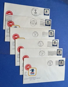 NICE LOT x6 FDC #1396 FL ! L@@K ! FLORIDA FIRST DAY COVERS + CARD ! UNCHECKED ! - Picture 1 of 1