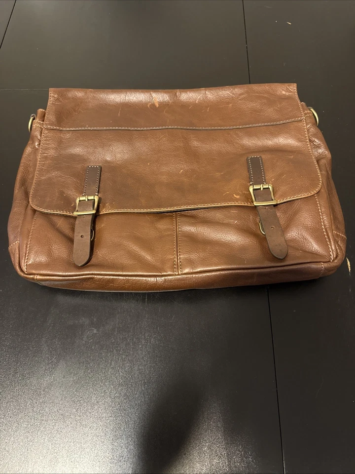 Bandolera Fossil Cuero Marrón Foto 1 de 4