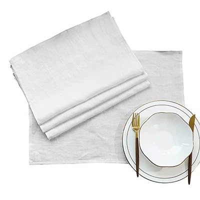  100% Linen Placemats Rustic Fabric Place Mats for Dinner Table, 14鋳 x 19鋳,  - Image 1 of 4