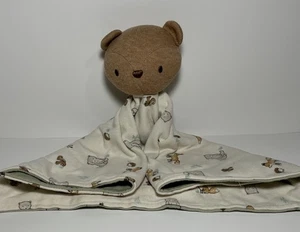 Rabbit + Bear Organic Security Blanket Lovey Emily Oliver Bear Fox Squirrel HTF - Picture 1 of 5