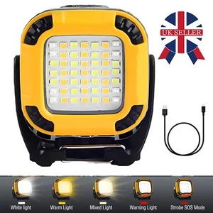 Rechargeable Work Light LED Floodlight Portable Spotlight Workshop Lamp 5-Modes - Picture 1 of 11