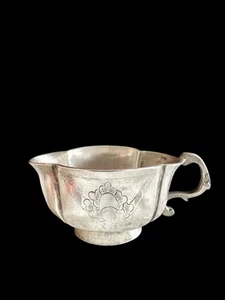 Antigua jarra de leche rusa 84 plata charka grabada a mano Moscú 1784 taza de vodka - Imagen 1 de 22
